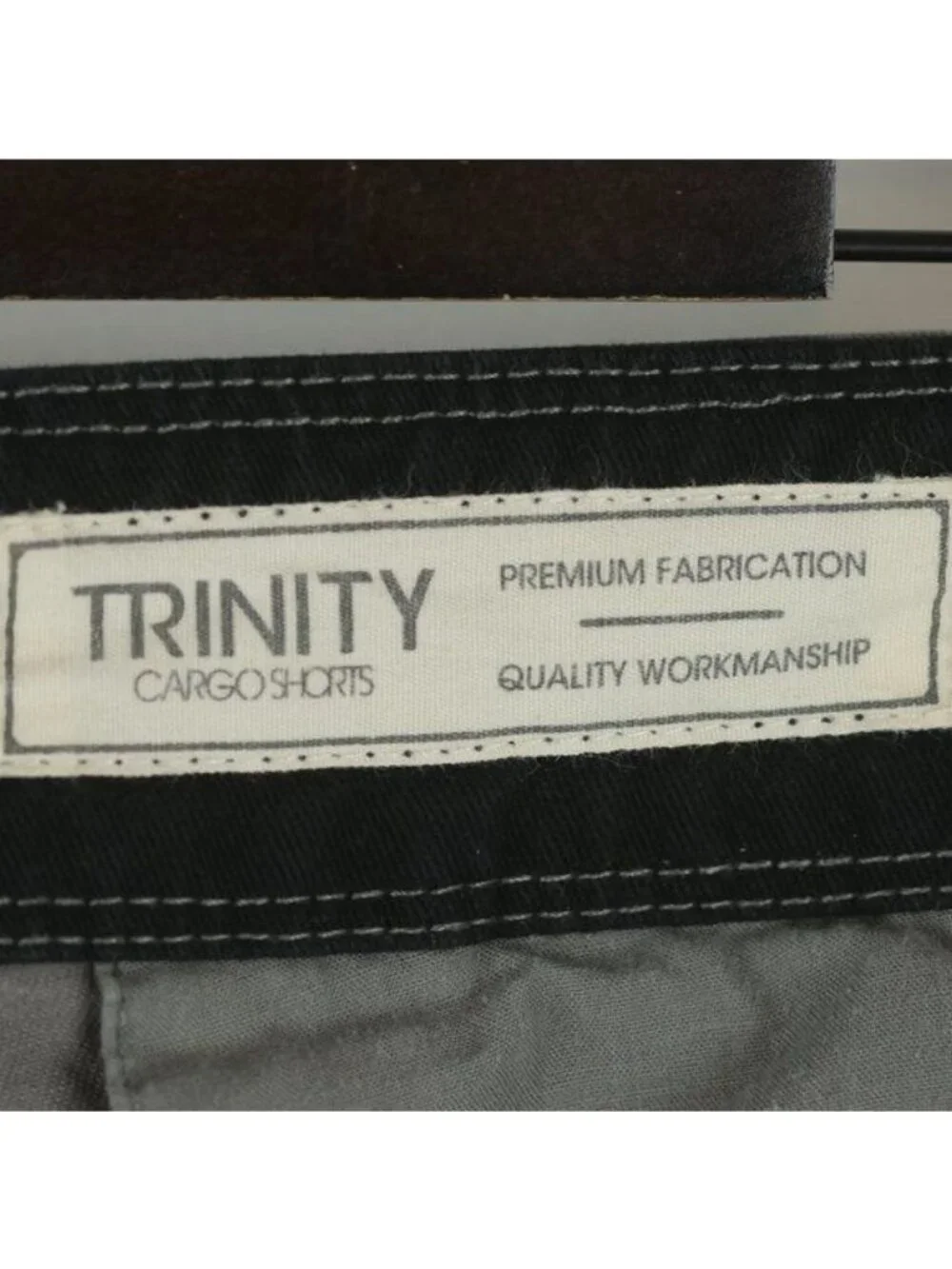 Trinity Men's Size 42 Gray Woven Cotton Twill Breathable Casual Cargo Shorts